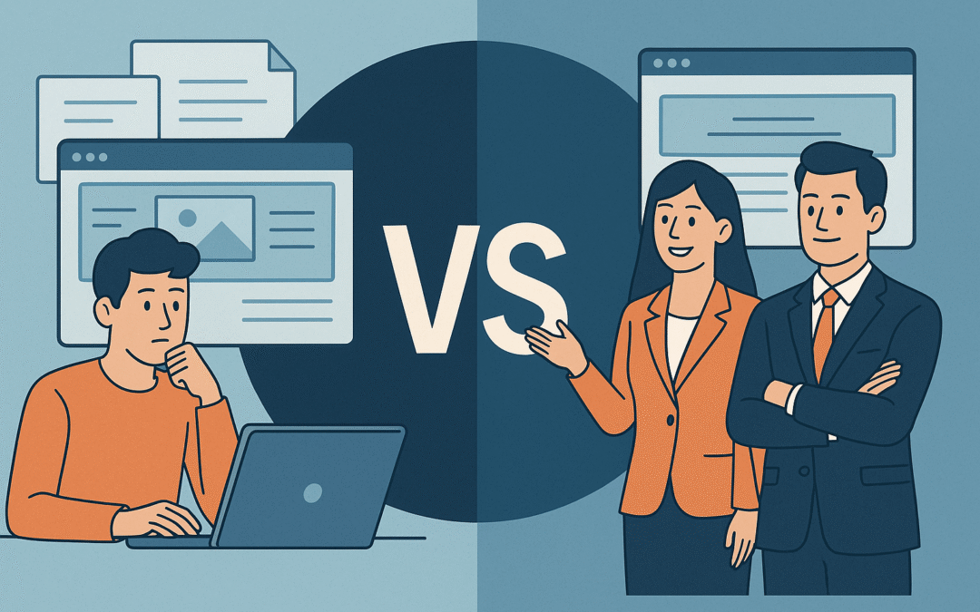 Vale a pena usar site pronto ou contratar uma empresa? Comparativo honesto